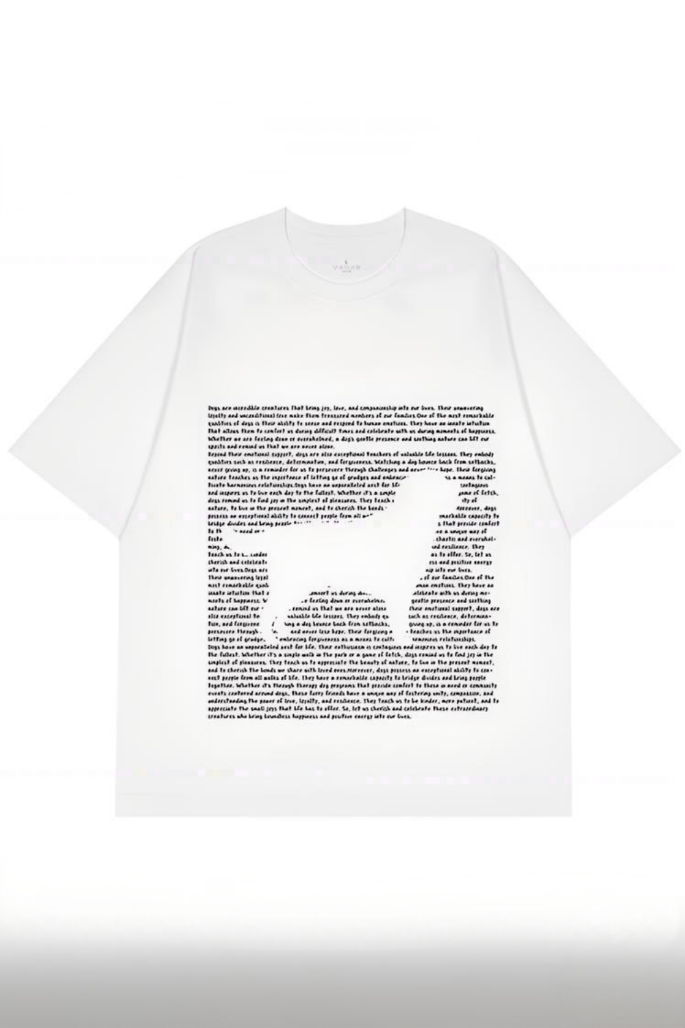 Cat And Puppy Creative Text Surround Tee