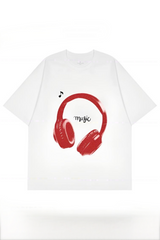 Earphone Let's Listen To Music Tee