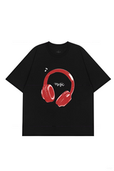 Earphone Let's Listen To Music Tee