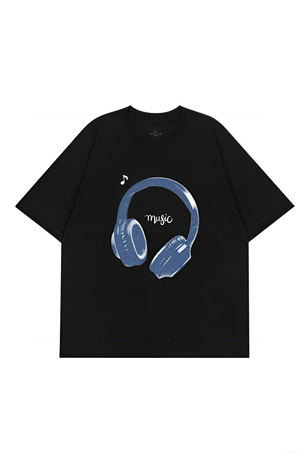 Earphone Let's Listen To Music Tee