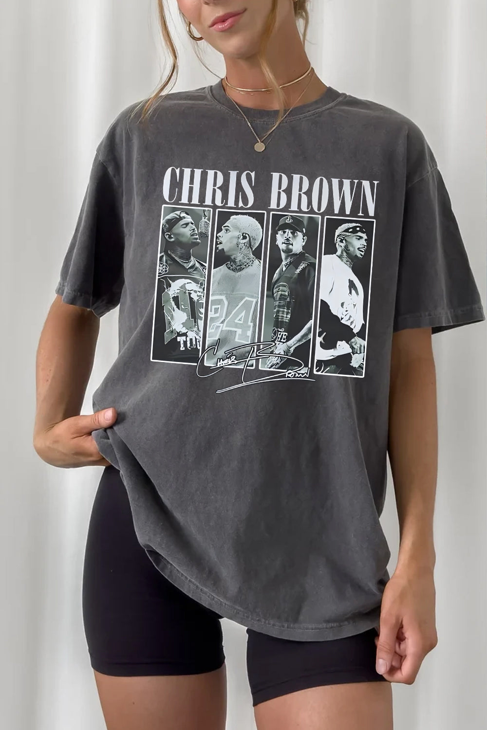 Female Fit Chris Brown Concert Merchandise Tee