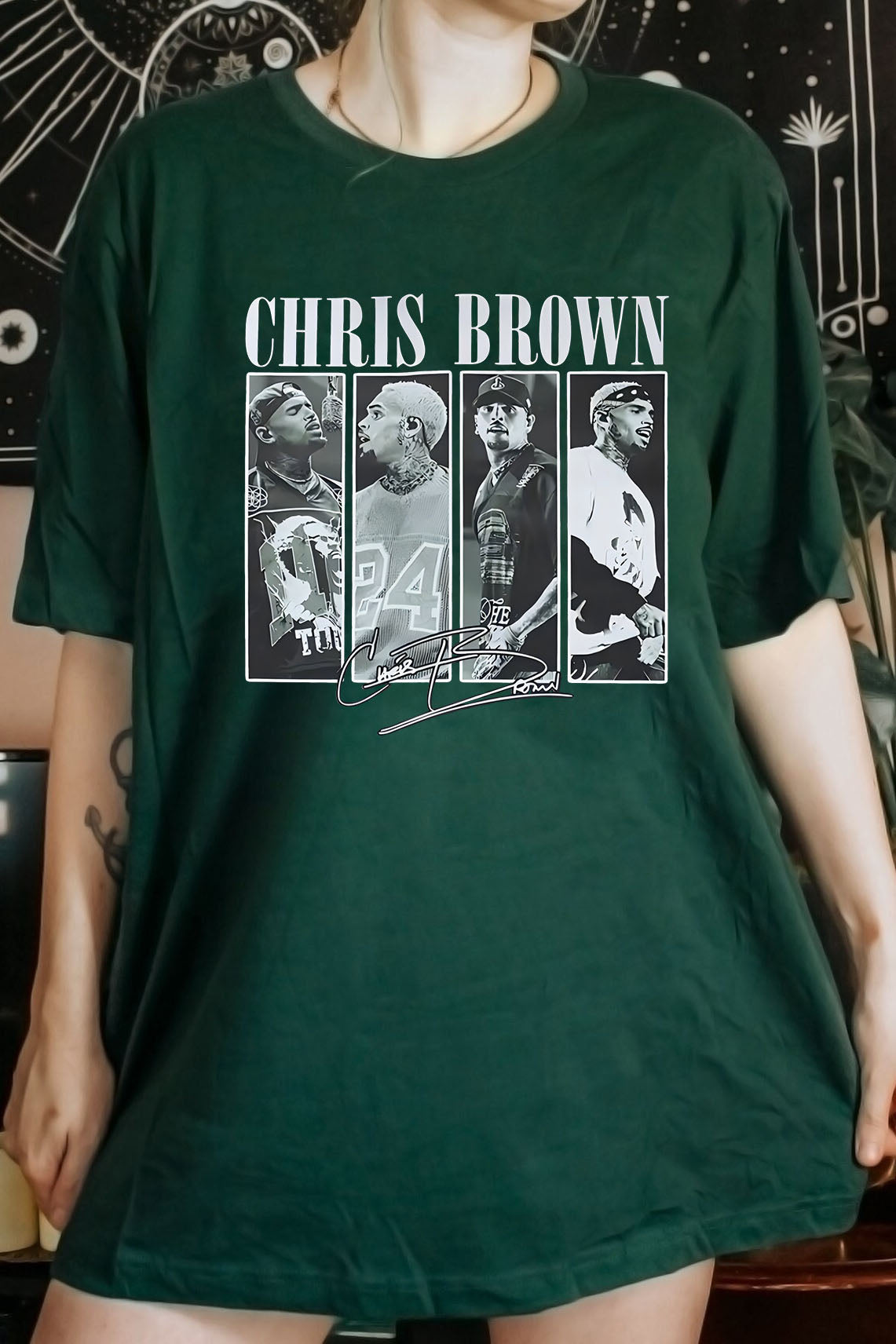 Female Fit Chris Brown Concert Merchandise Tee