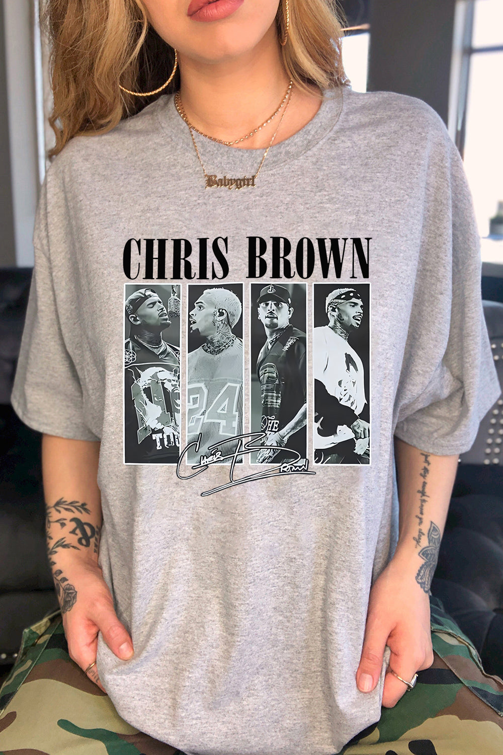 Female Fit Chris Brown Concert Merchandise Tee