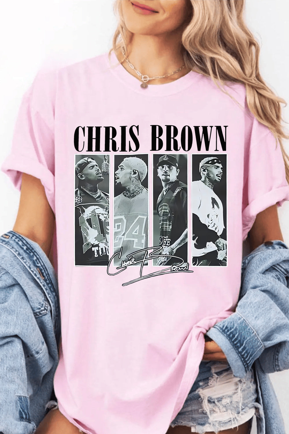 Female Fit Chris Brown Concert Merchandise Tee