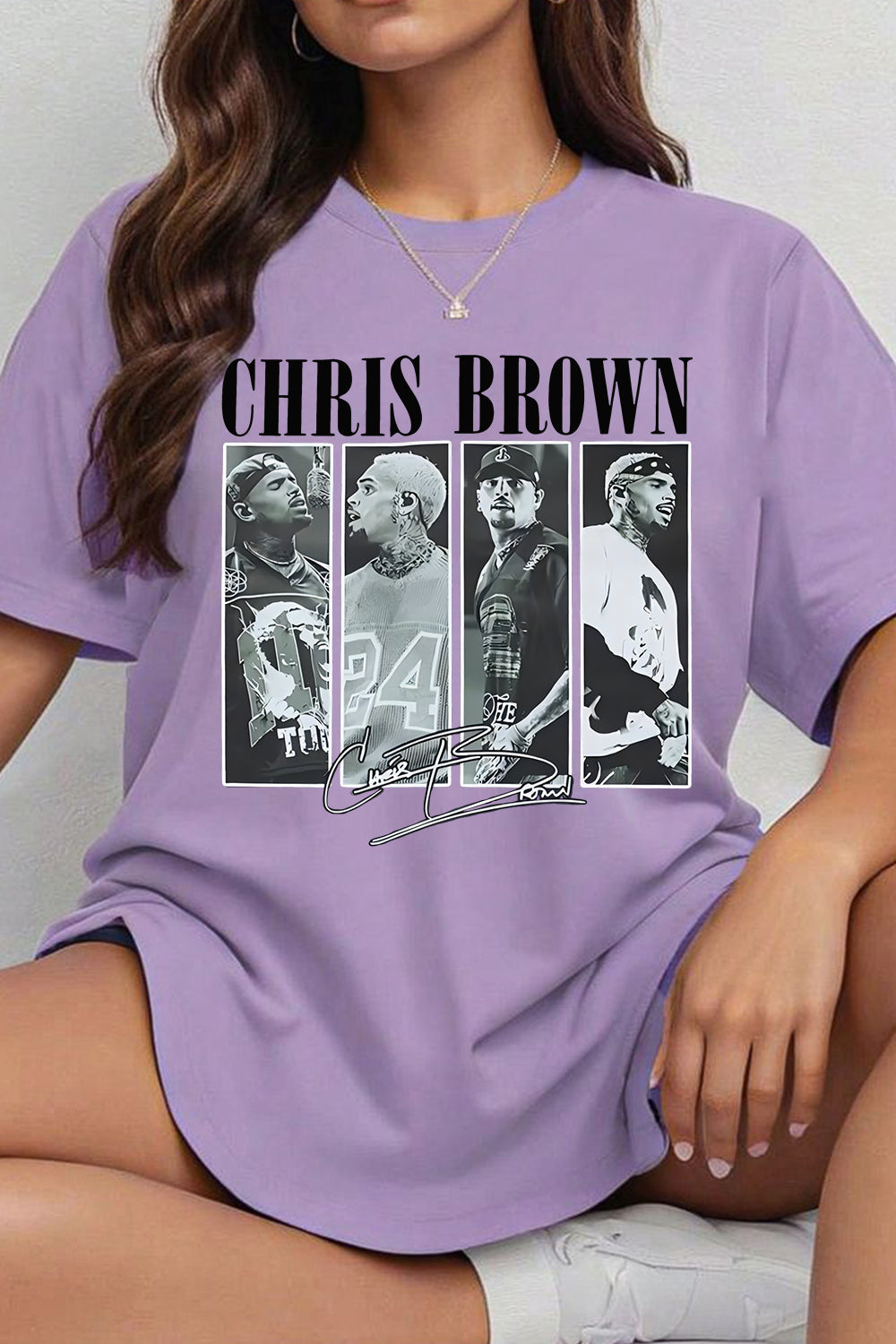Female Fit Chris Brown Concert Merchandise Tee