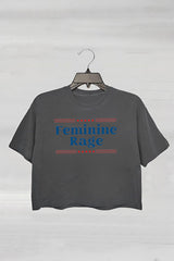 Feminine Rage Teacher Crop Top For Women
