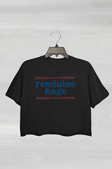 Feminine Rage Teacher Crop Top For Women