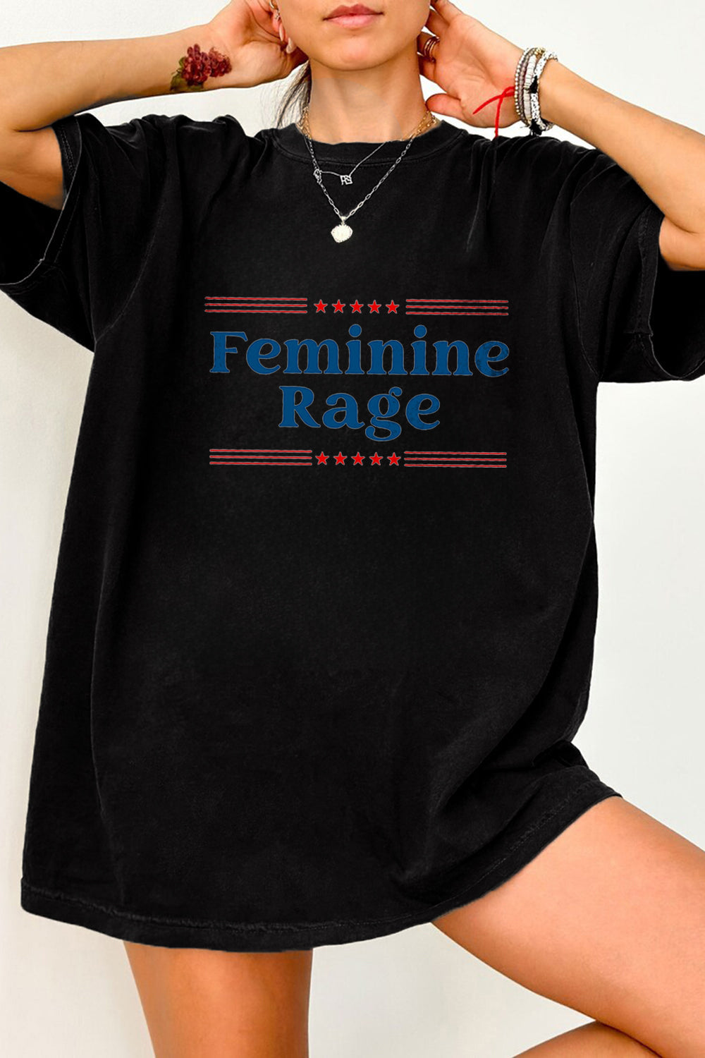Feminine Rage Teacher Tee For Women