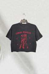 Gay Cowgirl Lesbian Aesthetic Cropped Tee for Women