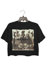 Girls Will Be Girls Themed Crop Tee for Women Witches Club