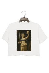 Girls Will Be Girls Themed Medusa Crop Top for Women