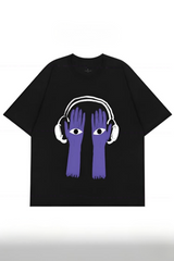 I Saw My Hands Listening To Music With Headphones Tee