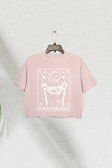 In My Feral Era Cropped Tee with Raccoon for Women