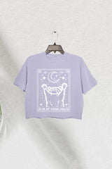 In My Feral Era Cropped Tee with Raccoon for Women