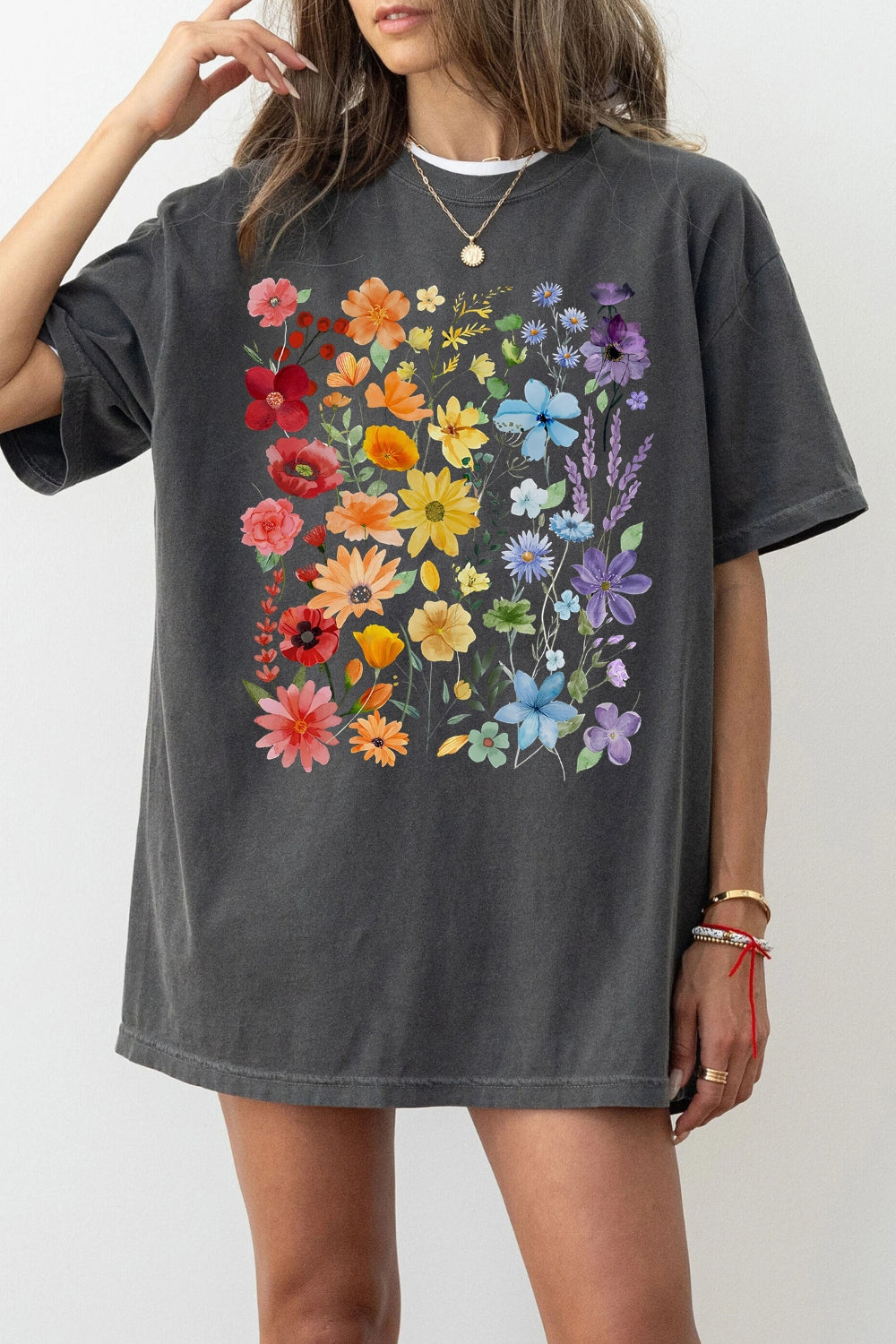 LGBTQ Pride Blossom Flowers Tee For Women