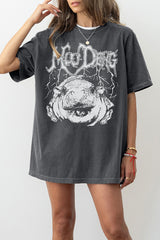 Moo Deng Metal Vibe Tee for Women