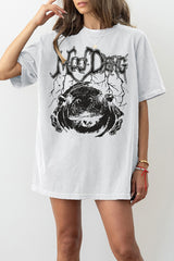 Moo Deng Metal Vibe Tee for Women