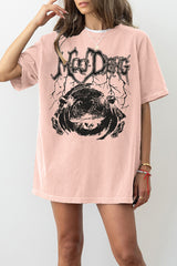 Moo Deng Metal Vibe Tee for Women