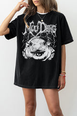Moo Deng Metal Vibe Tee for Women