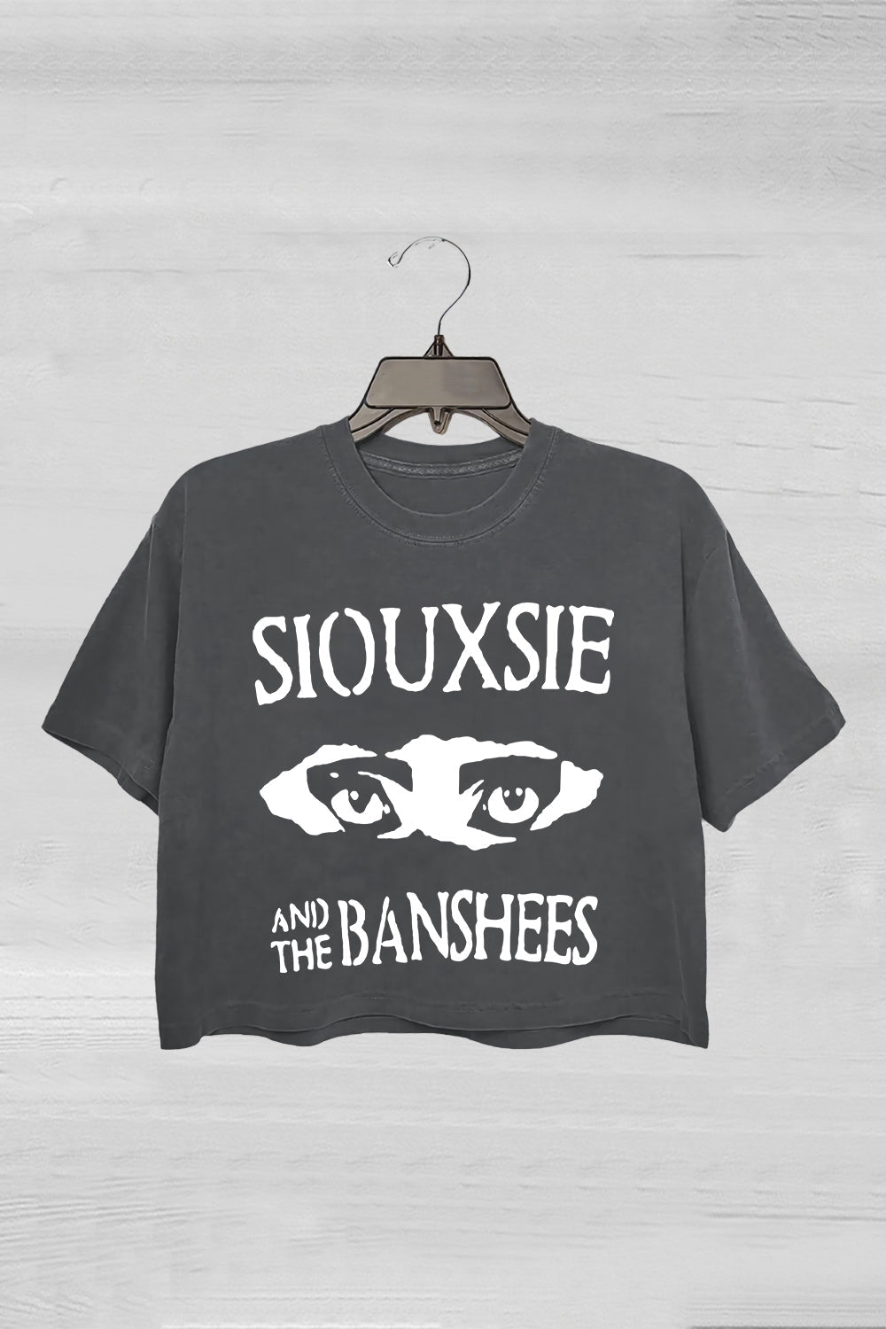 Siouxsie And The Banshees Inspired Women's Goth Crop Tee