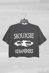 Siouxsie And The Banshees Inspired Women's Goth Crop Tee
