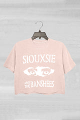 Siouxsie And The Banshees Inspired Women's Goth Crop Tee