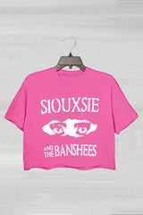 Siouxsie And The Banshees Inspired Women's Goth Crop Tee