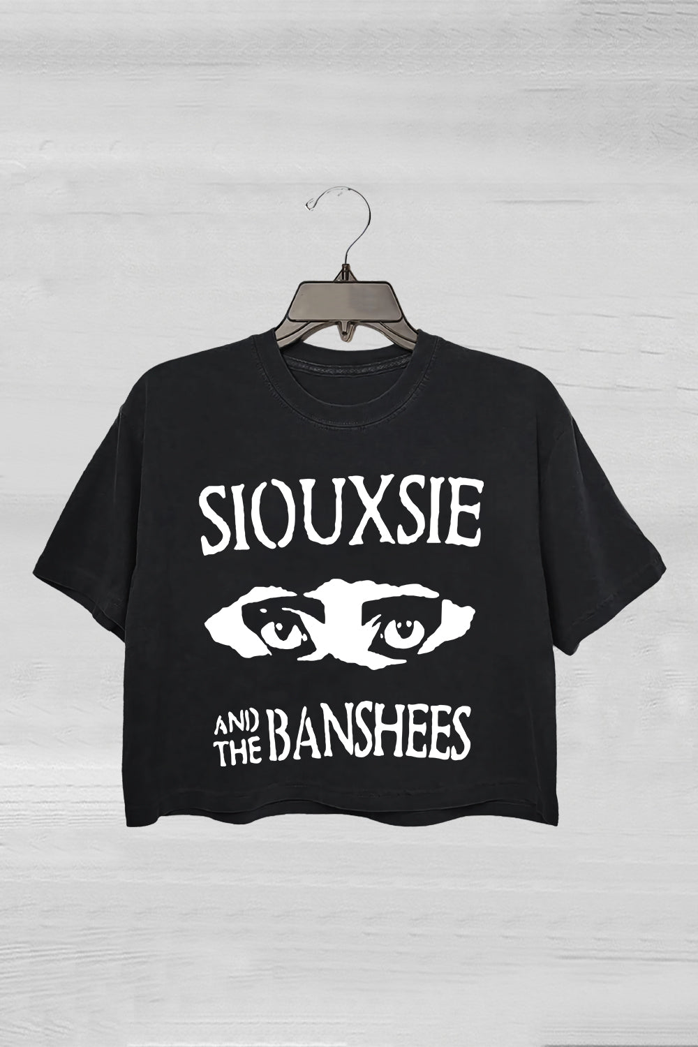 Siouxsie And The Banshees Inspired Women's Goth Crop Tee