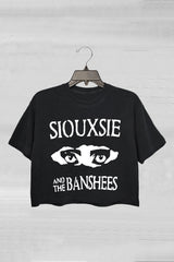 Siouxsie And The Banshees Inspired Women's Goth Crop Tee