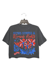 Stars Stripes And Women's Rights Teacher Two Sided Crop Top For Women