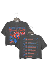 Stars Stripes And Women's Rights Teacher Two Sided Crop Top For Women