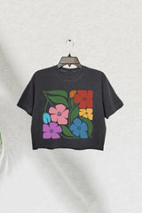 Subtle Design Gay Pride Crop Tee for Women