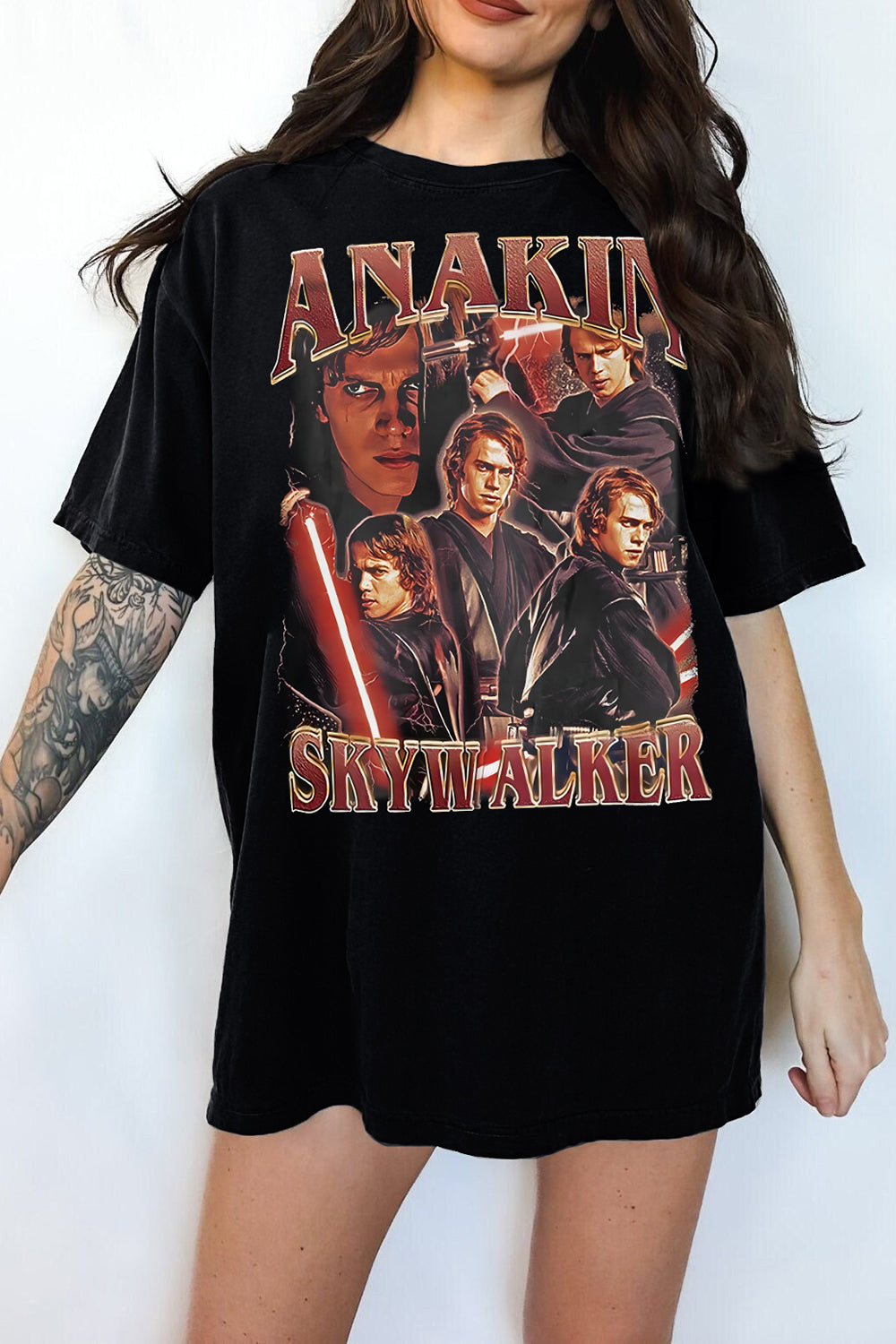 Vintage 90s Style Anakin Skywalker T-Shirt for Women