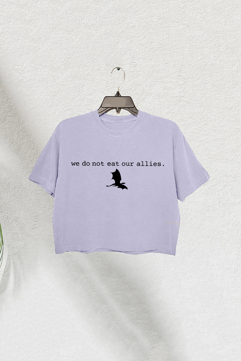We Do Not Eat Our Allies Crop Tee for Women Fourth Wing Dragon Basgiath War College