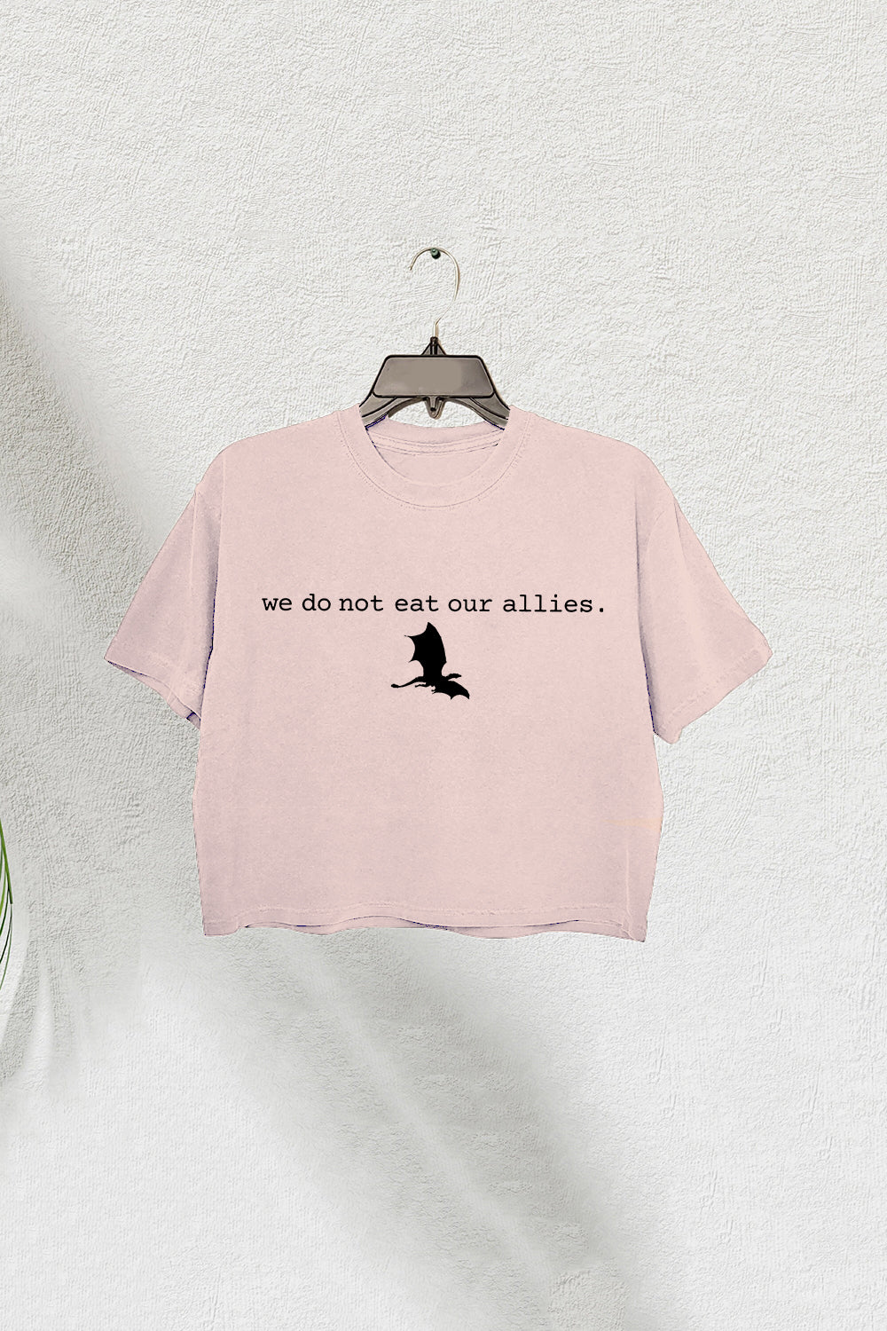 We Do Not Eat Our Allies Crop Tee for Women Fourth Wing Dragon Basgiath War College