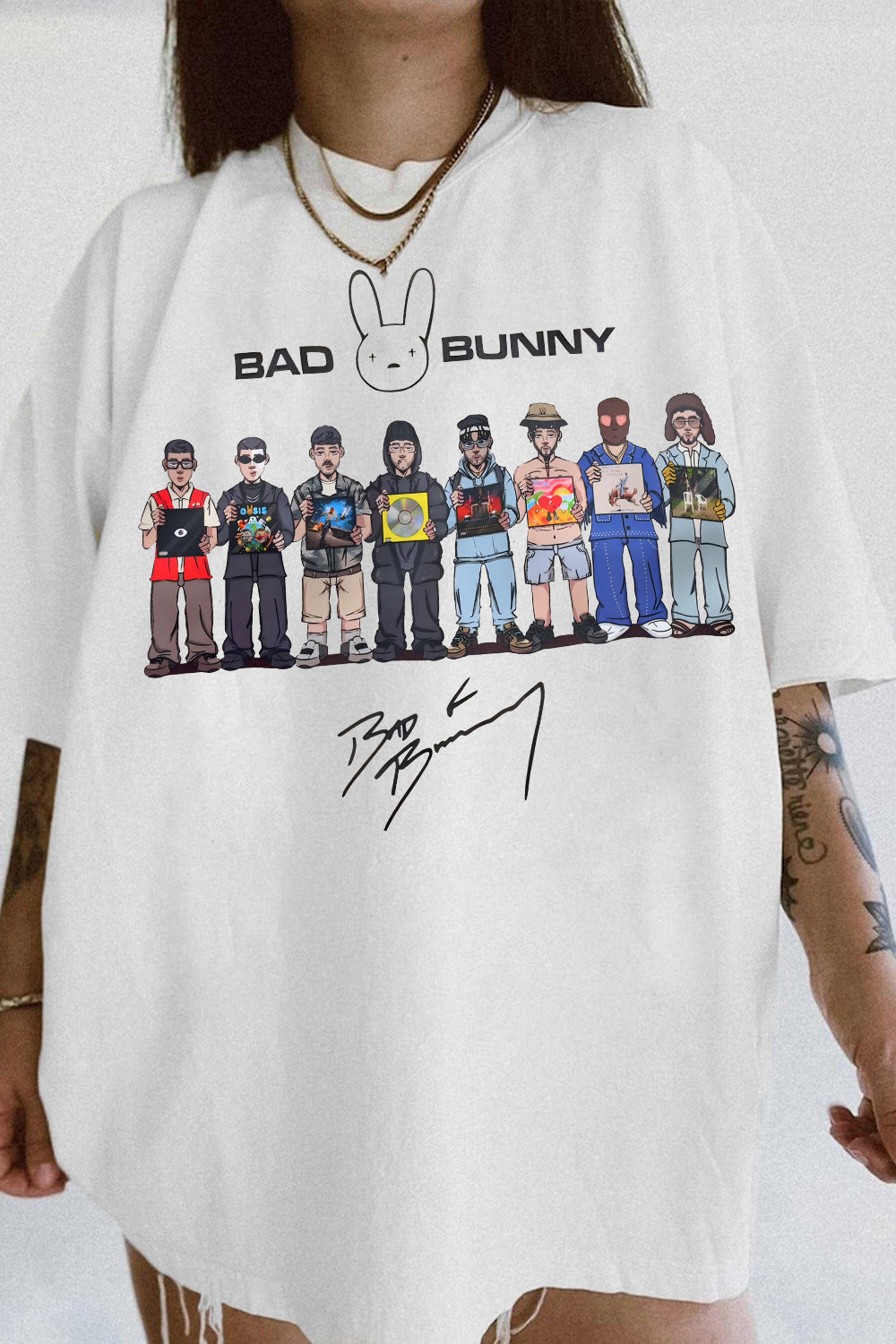 Women's Bad Bunny DTMF Album Graphic Tee