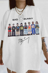 Women's Bad Bunny DTMF Album Graphic Tee