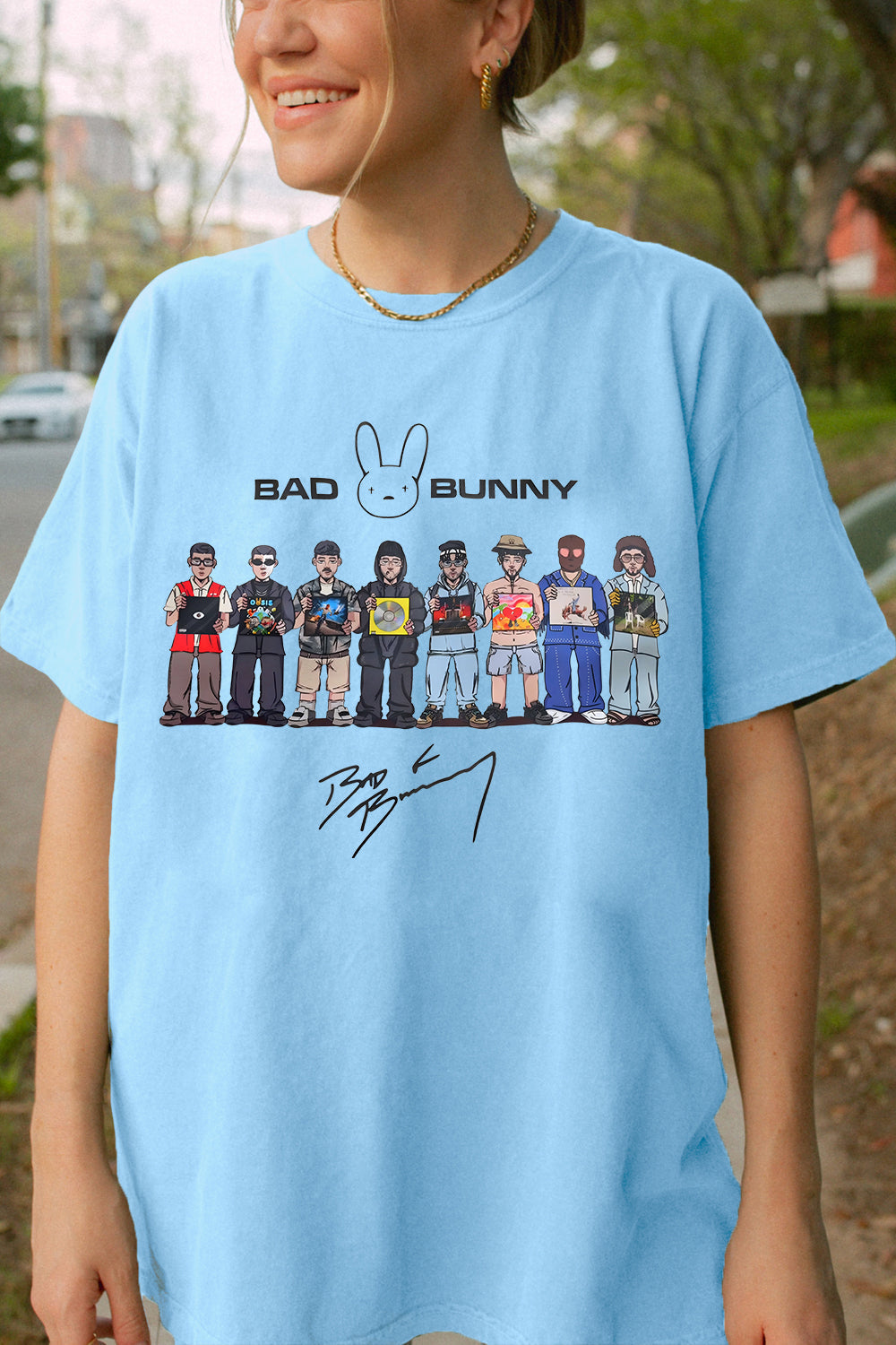 Women's Bad Bunny DTMF Album Graphic Tee