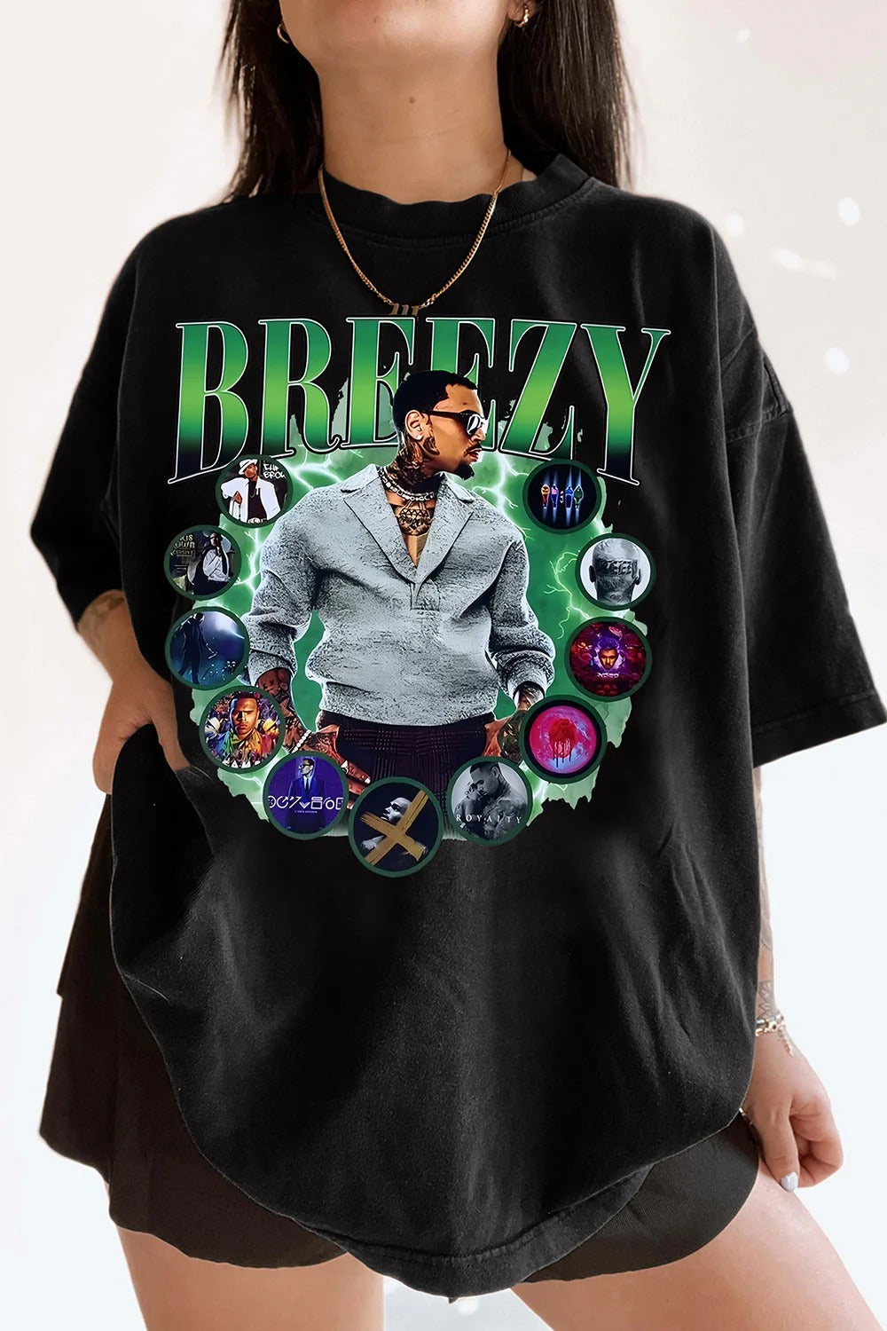 Women's Breezy 1111 Tour Shirt Featuring Chris Brown
