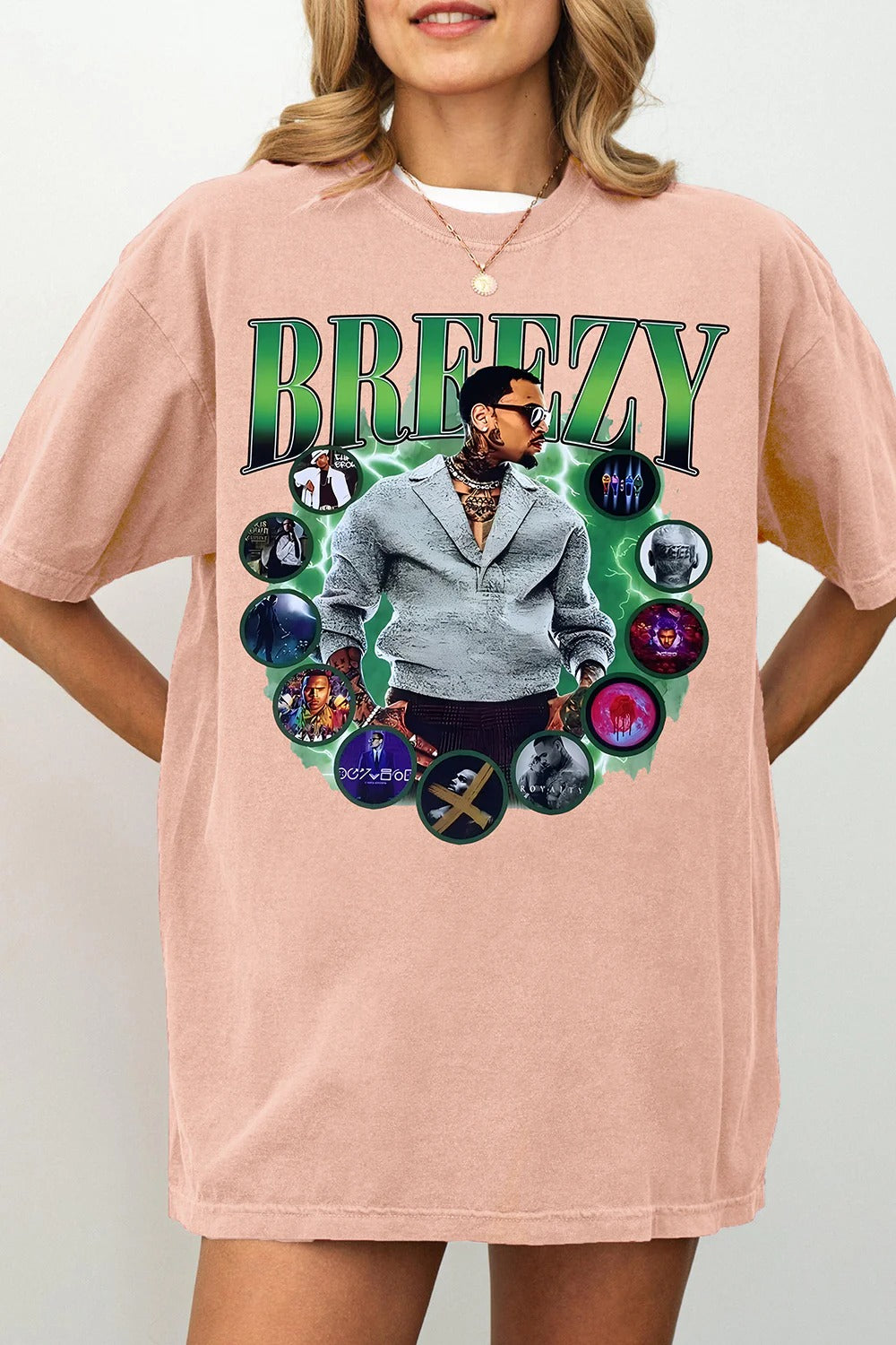 Women's Breezy 1111 Tour Shirt Featuring Chris Brown