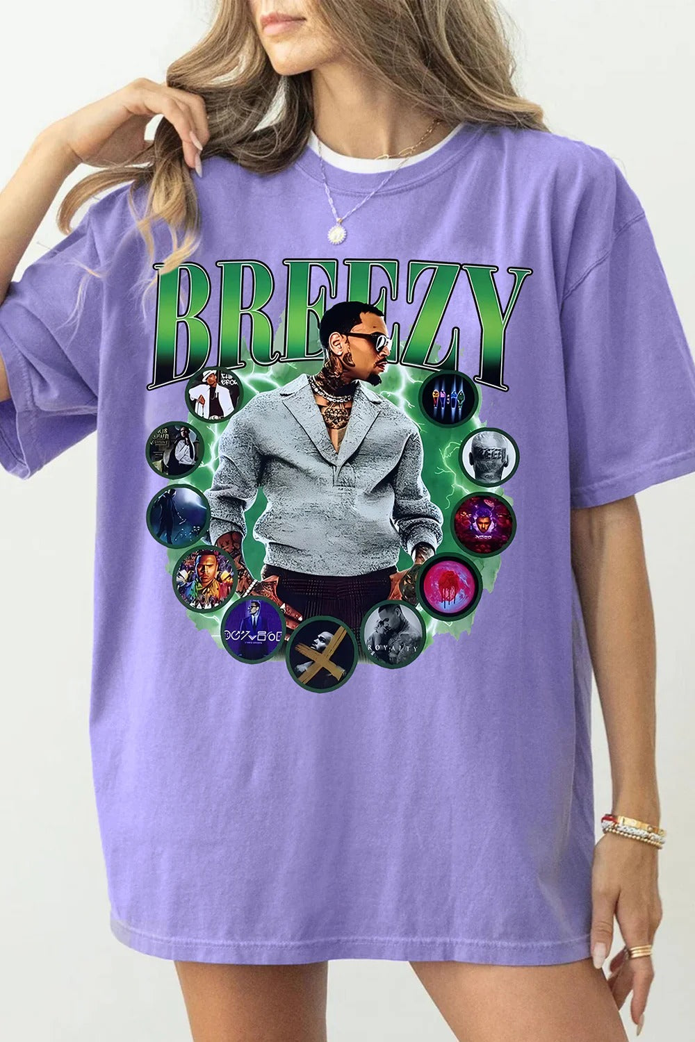 Women's Breezy 1111 Tour Shirt Featuring Chris Brown
