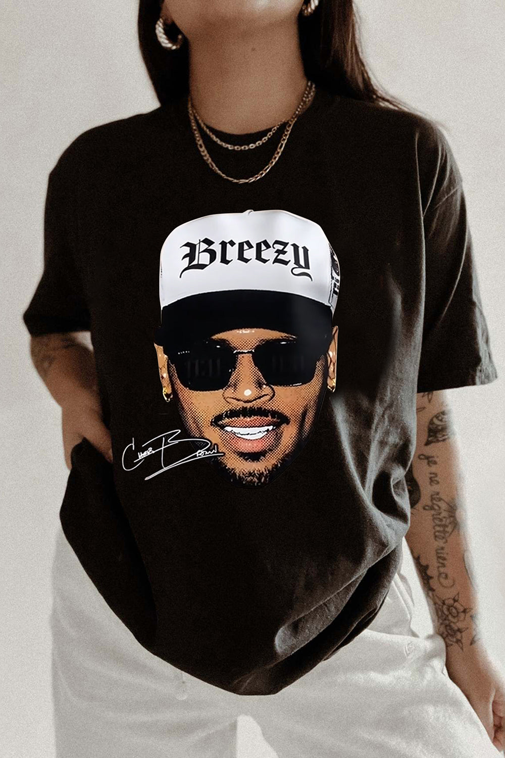 Women's Breezy Chris Brown Tour Merch Tee