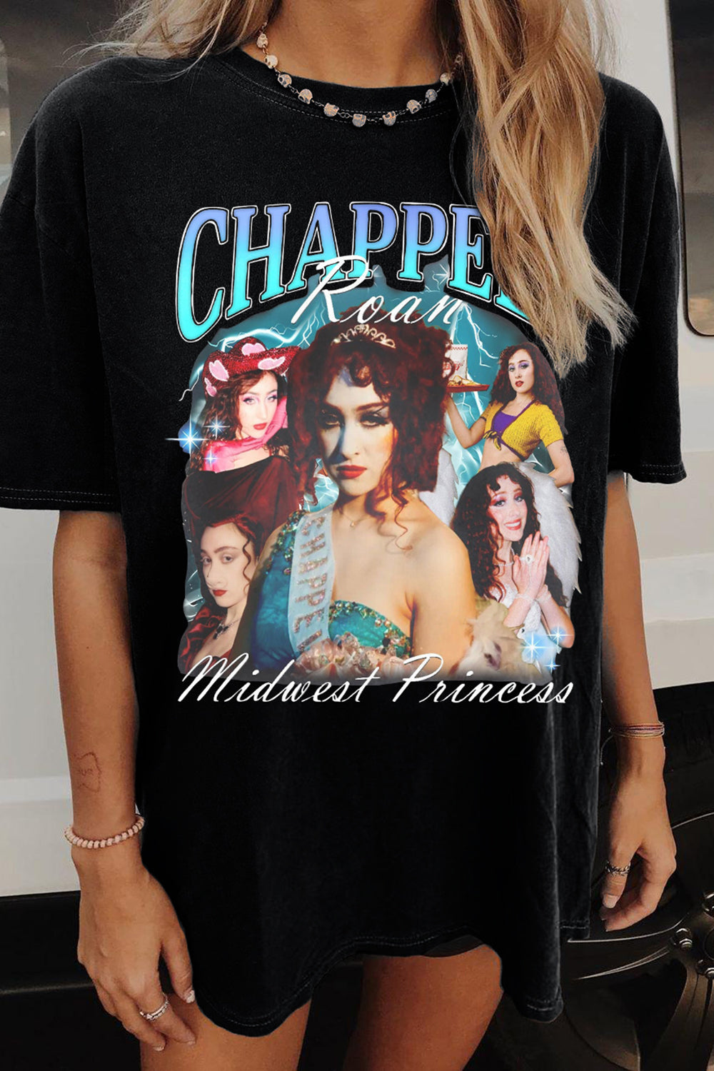 Women's Chappell Roan Retro 90s Tee Midwest Princess Edition
