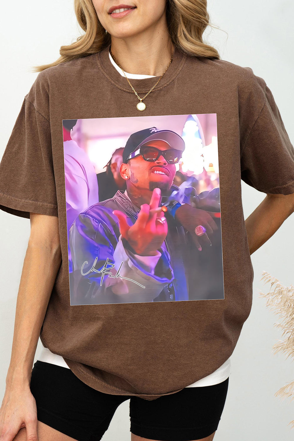 Women's Chris Brown Breezy Tour Tee with Bold Graphic