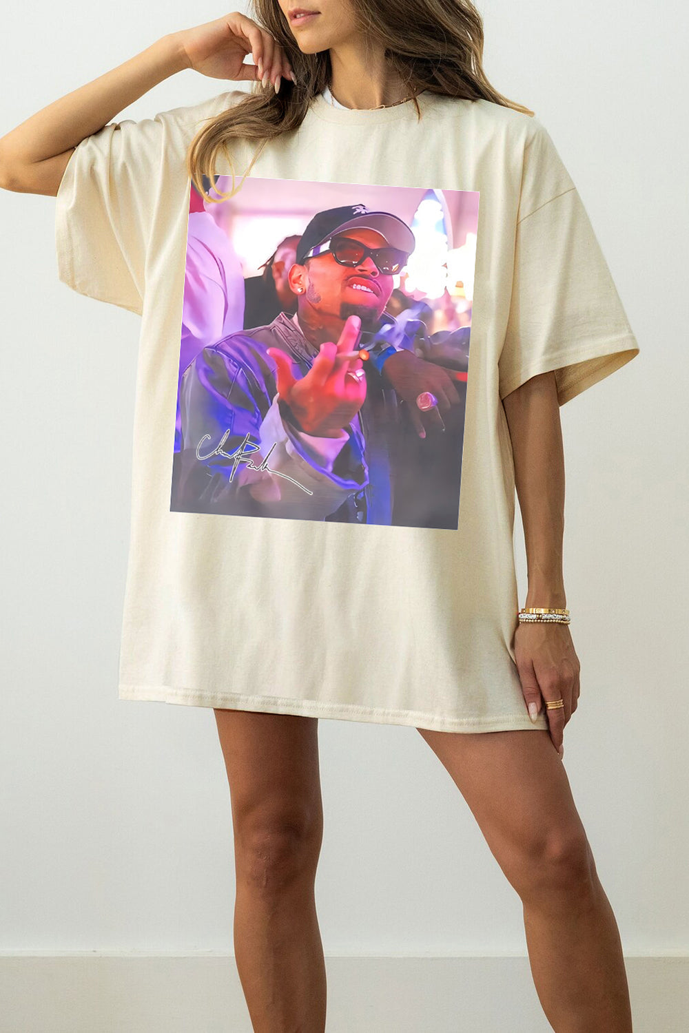 Women's Chris Brown Breezy Tour Tee with Bold Graphic