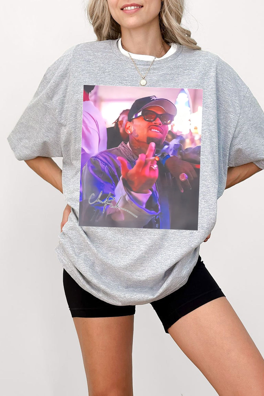 Women's Chris Brown Breezy Tour Tee with Bold Graphic