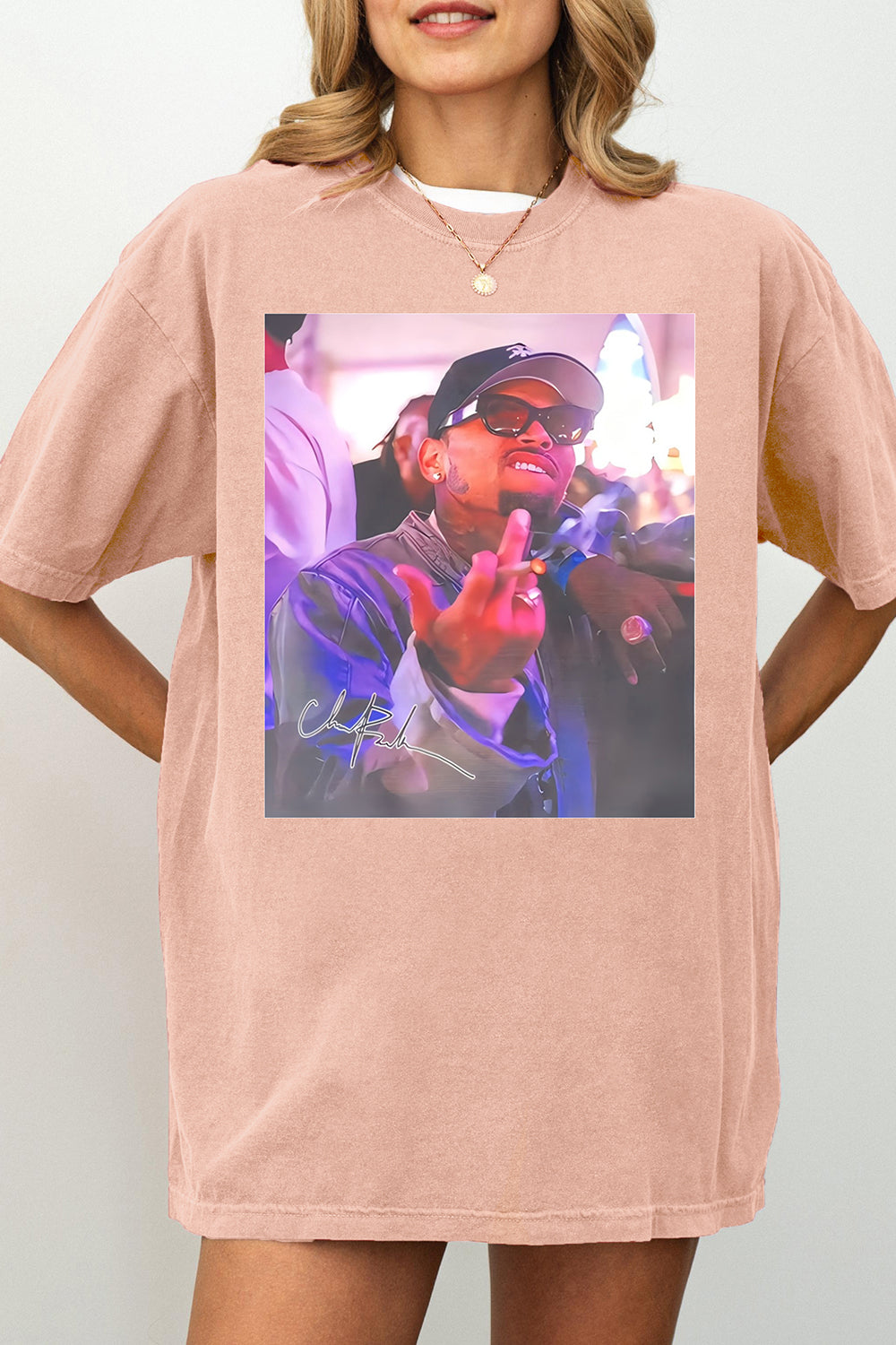 Women's Chris Brown Breezy Tour Tee with Bold Graphic