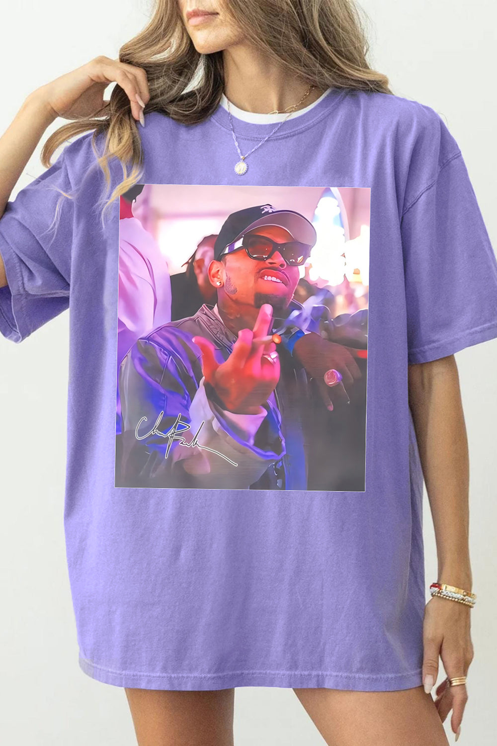 Women's Chris Brown Breezy Tour Tee with Bold Graphic