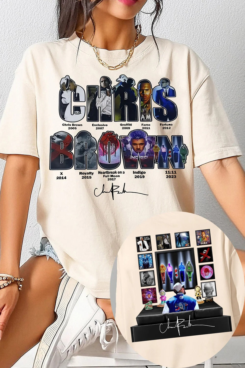 Women's Chris Brown Live Concert Graphic Shirt