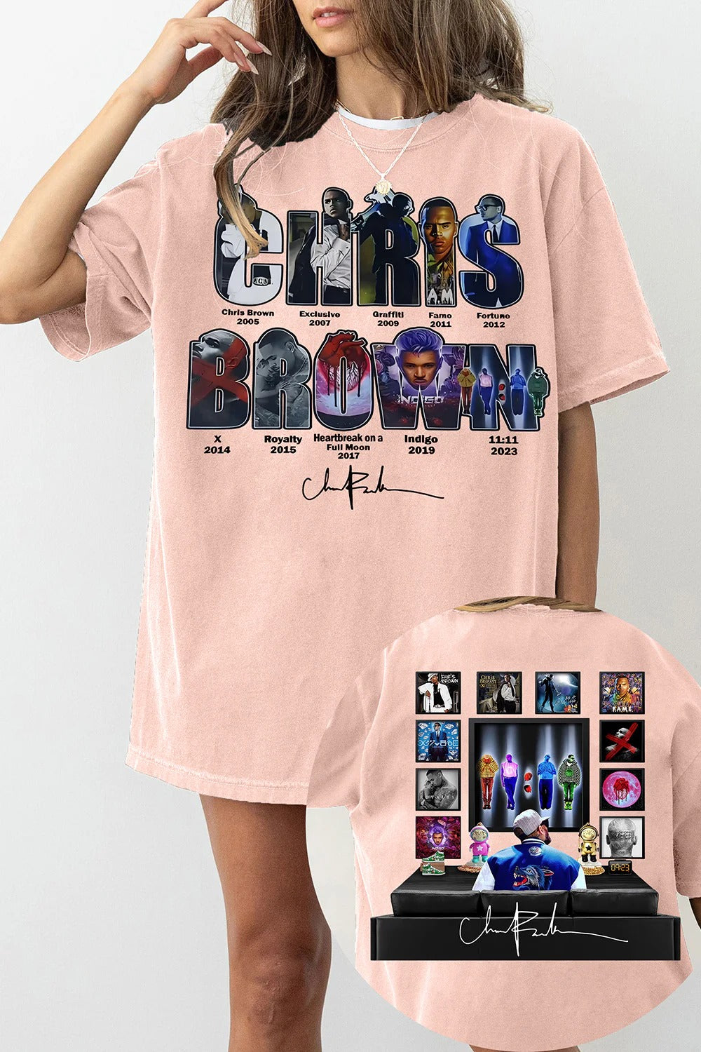Women's Chris Brown Live Concert Graphic Shirt